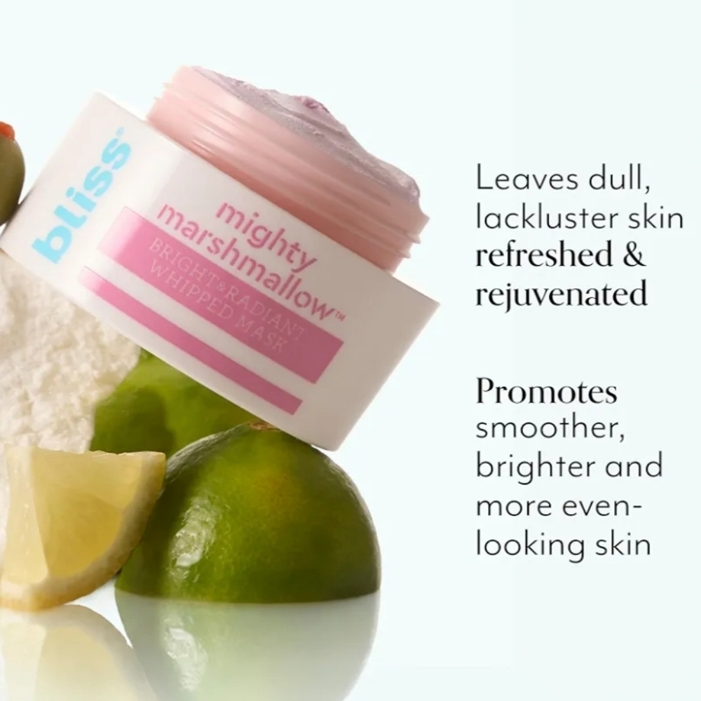 Bliss Mighty Marshmallow Bright & Radiant Whipped Mask, 15ml (0.5oz), New - Picture 3 of 6
